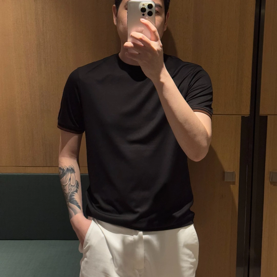 【诺可精选】冰凉夏日系列J家莫代尔麻净版圆领T恤 爵派尔QT106