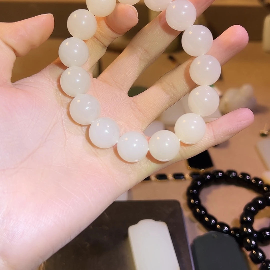 和田玉未镶嵌手链