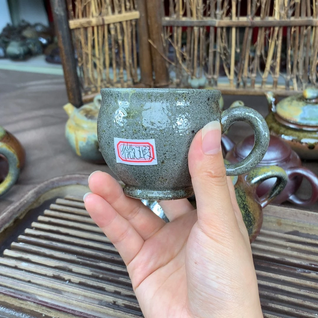 茶杯紫砂纯自然柴烧