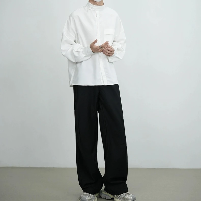 男士秋季 CS01 砂洗长袖衬衫潮流百搭运动休闲风格