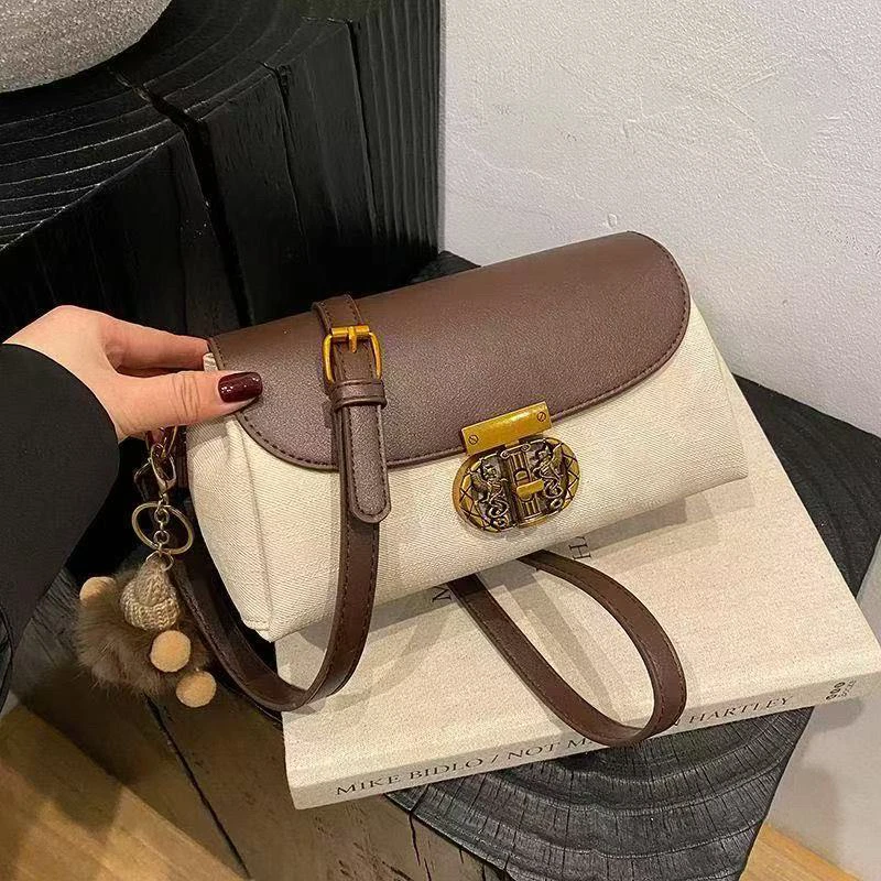 韩系小众时尚2025秋冬新款高级感百搭斜挎包女士洋气单肩包230