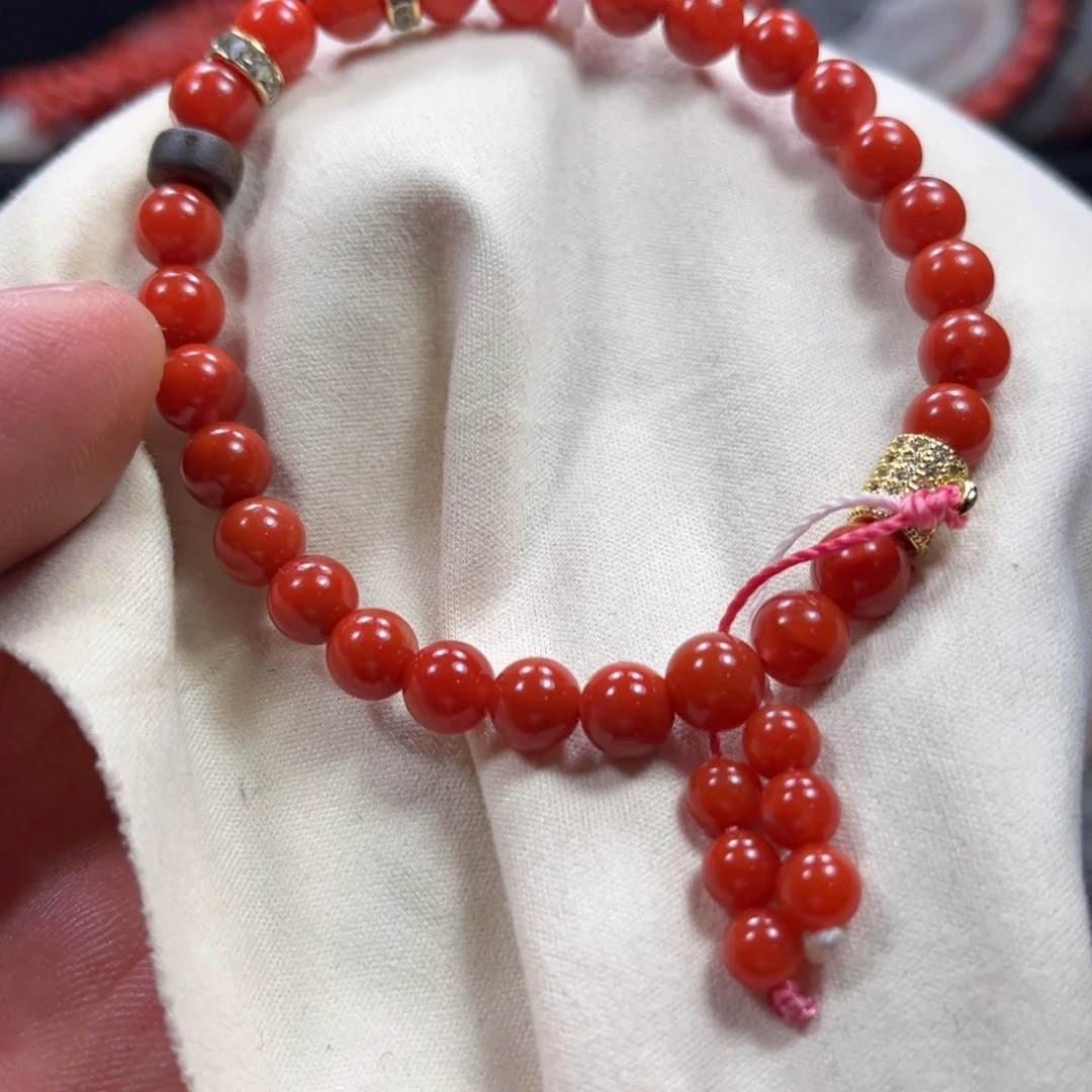 南红玛瑙未镶嵌6m单圈