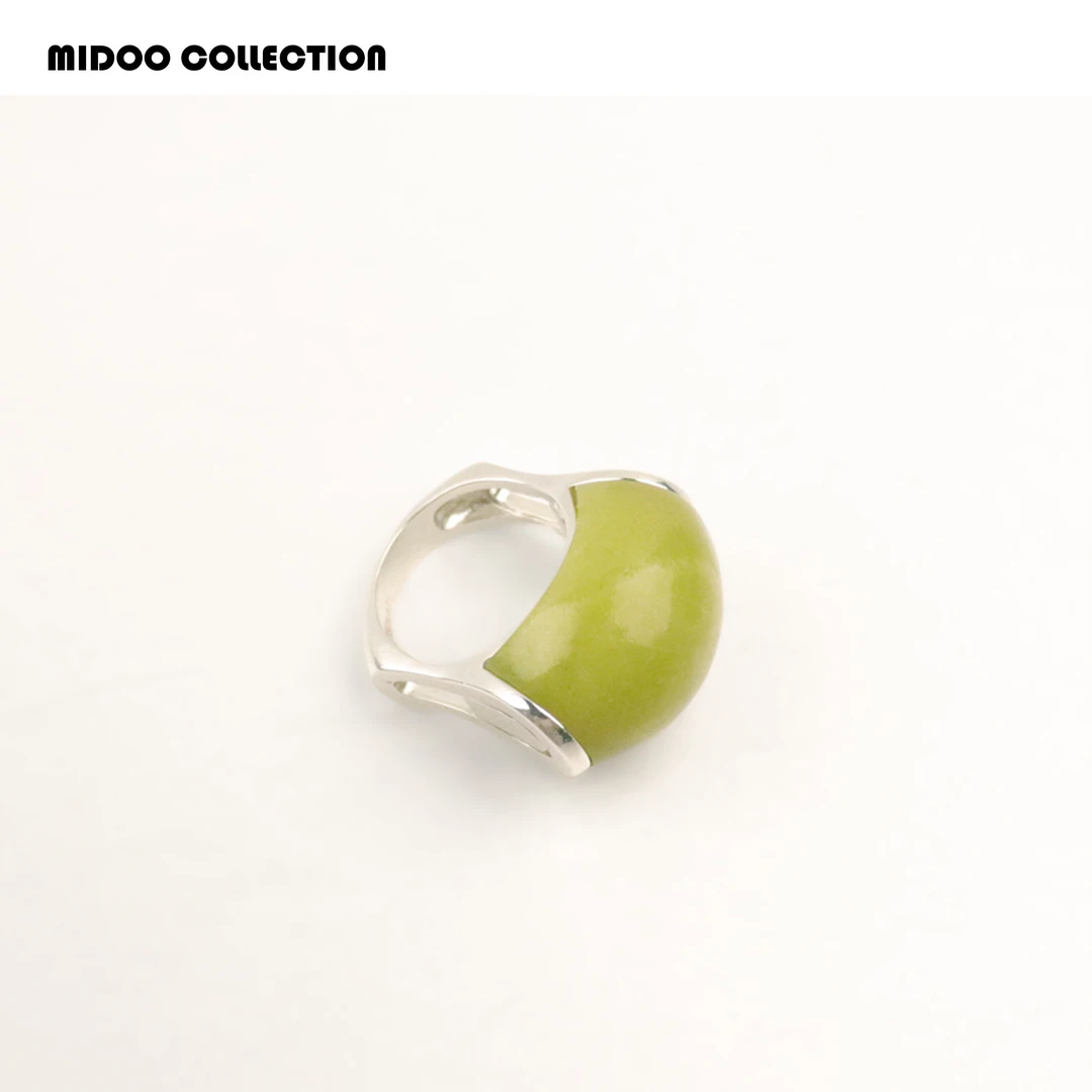 合金仿水晶戒指 MIDOO 定制柠檬石戒指