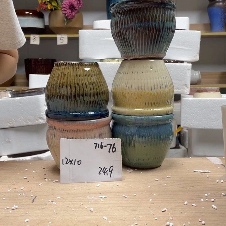 紫砂花盆多肉陶土花盆微瑕76