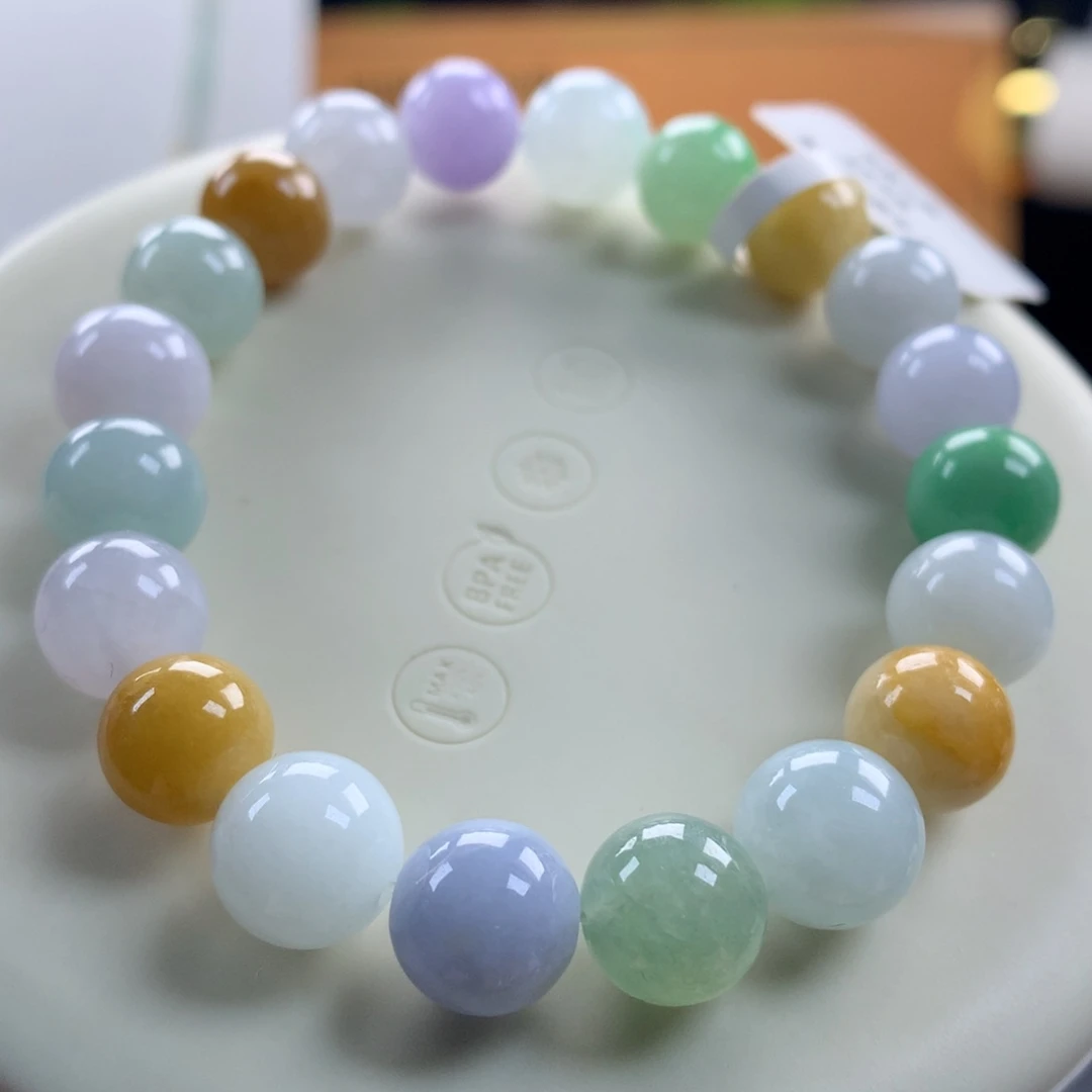 翡翠未镶嵌手链卡9.5