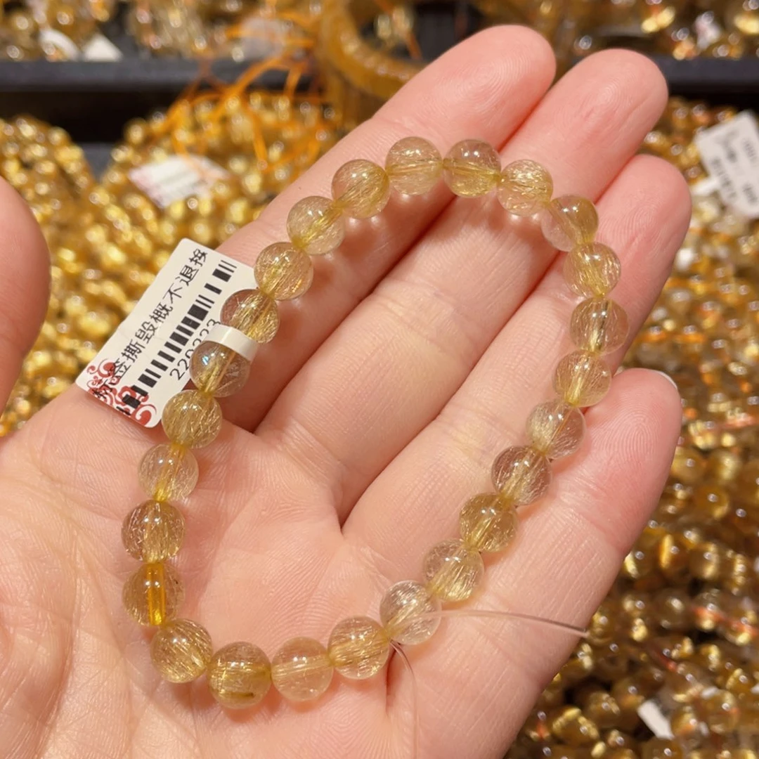 水晶手链未镶嵌天然水晶手链