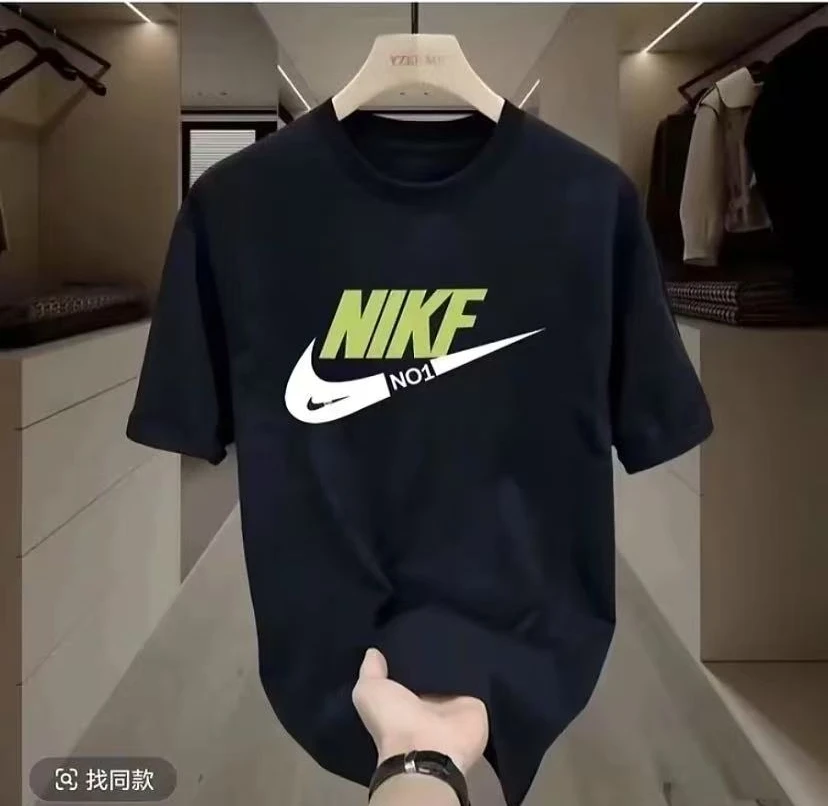 332重磅新疆长绒棉短袖圆领云柔水光T打底衫 男女纯棉T--A17