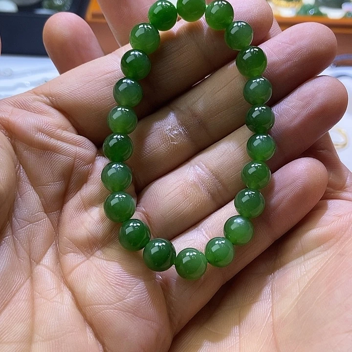 和田玉（碧玉）未镶嵌手链