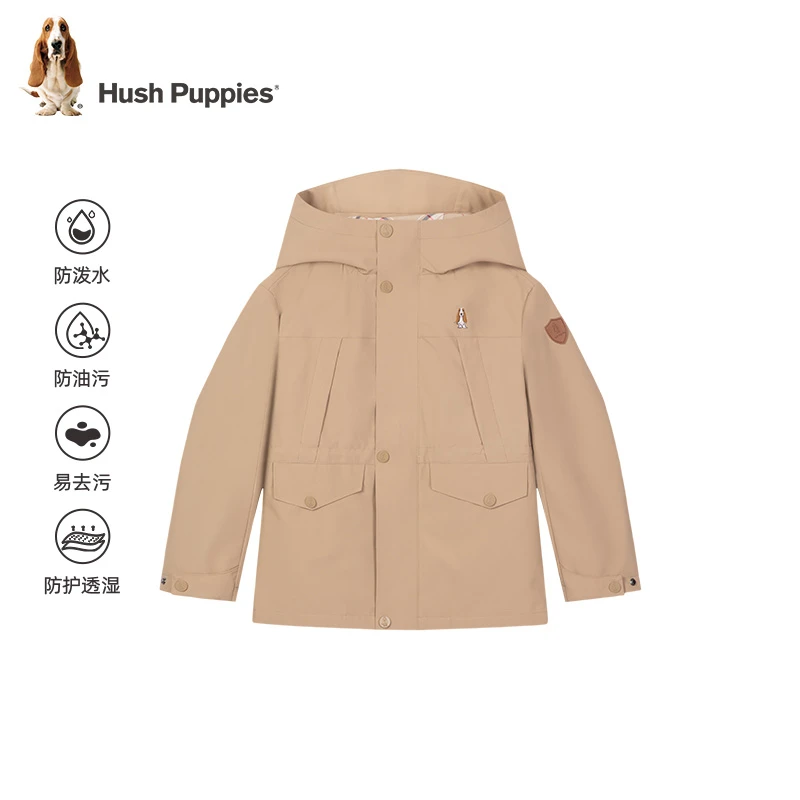 【学院风外套】暇步士童装2025春新款儿童三防透汽透湿学院风外套