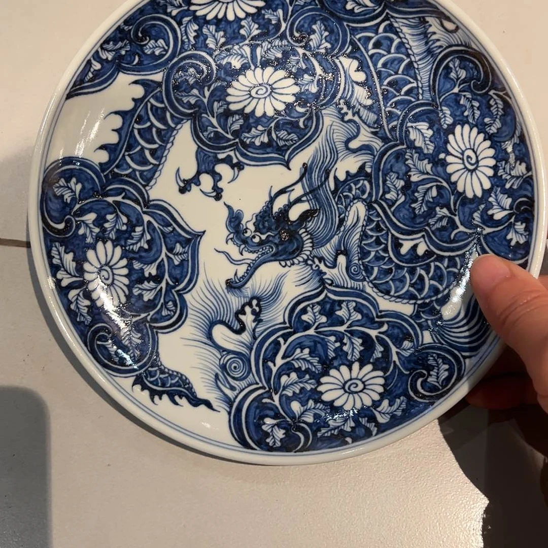 微瑕奢窑柴窑龙纹壶承