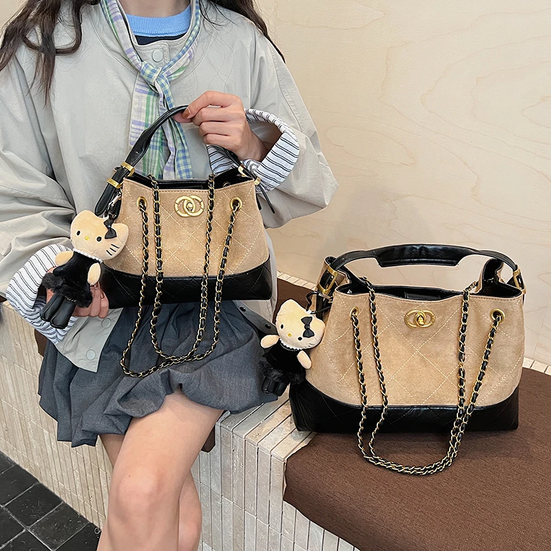 【漫威蒂尼】2025秋冬新款时尚小香风单肩包轻奢法式优雅气质