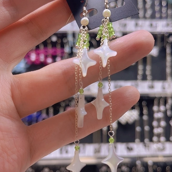 淡水珍珠银S925镶嵌耳饰