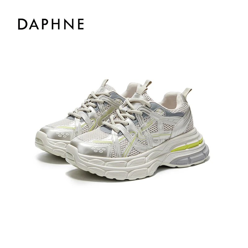 Daphne/达芙妮女鞋2025秋冬季新款老爹鞋厚底增高时尚百搭