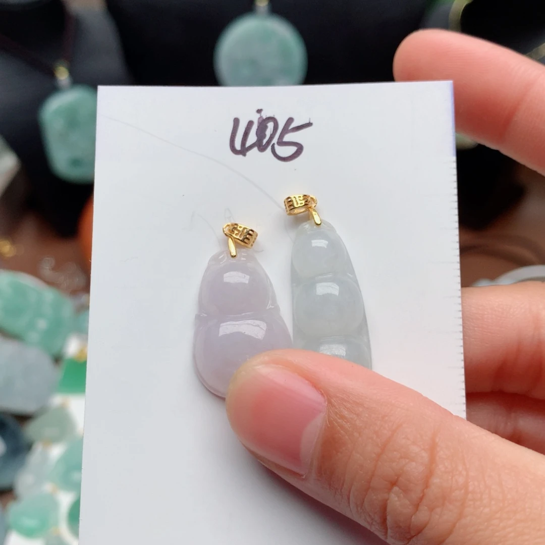 翡翠颈饰银S925镀金镶嵌❤️****吊坠