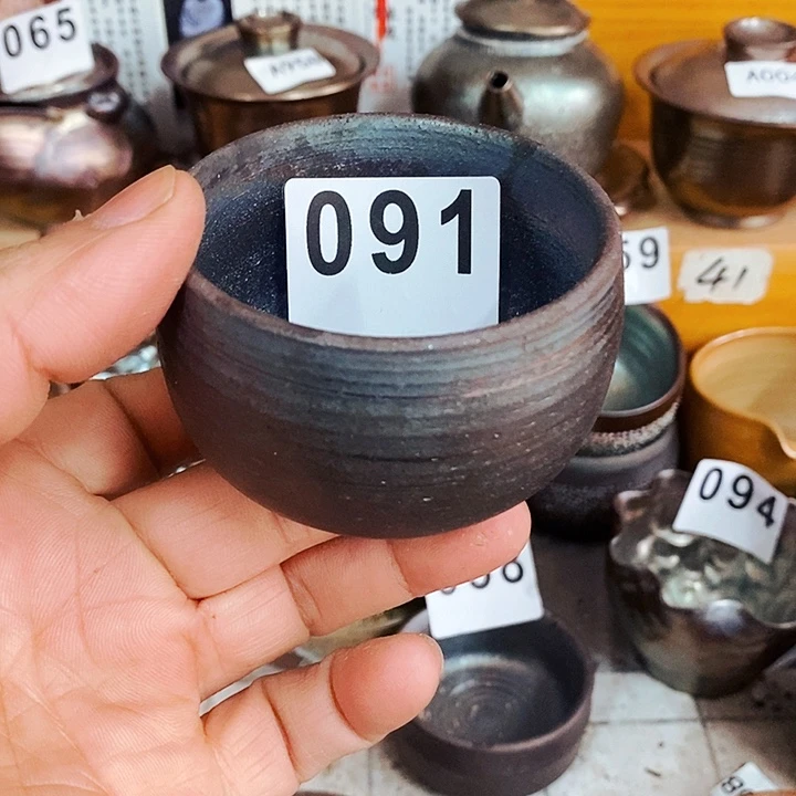 紫砂茶杯柴烧纯手工091