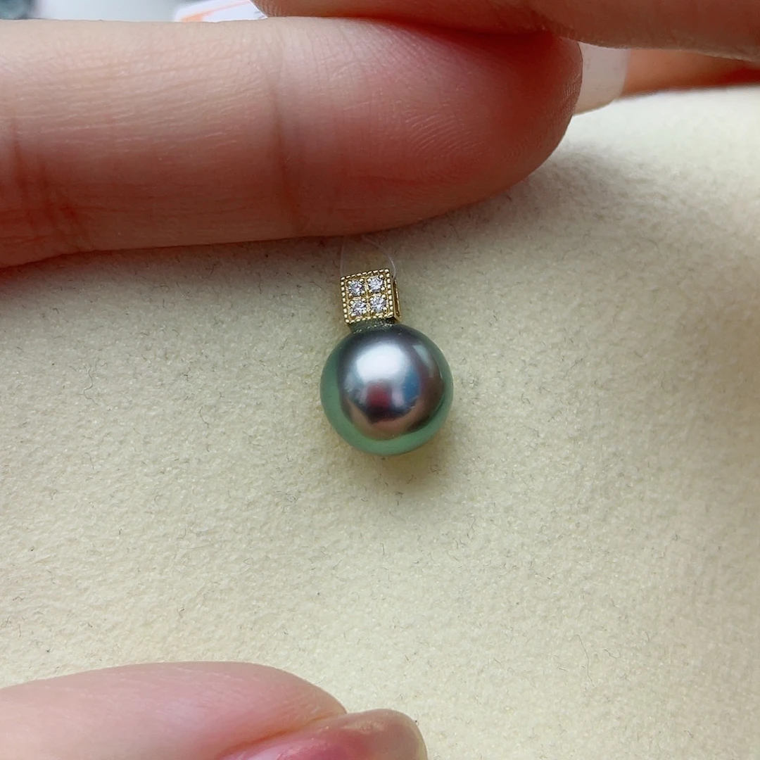 海水珍珠颈饰18K金镶嵌w72