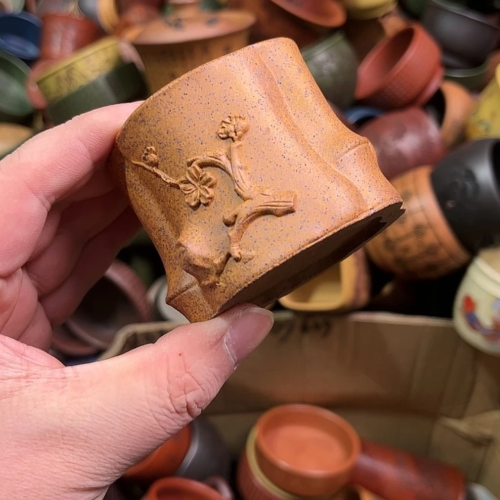 紫砂茶杯全手工紫砂主人杯