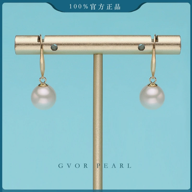 芈伽勒经典款白色珍珠耳钩 C528
