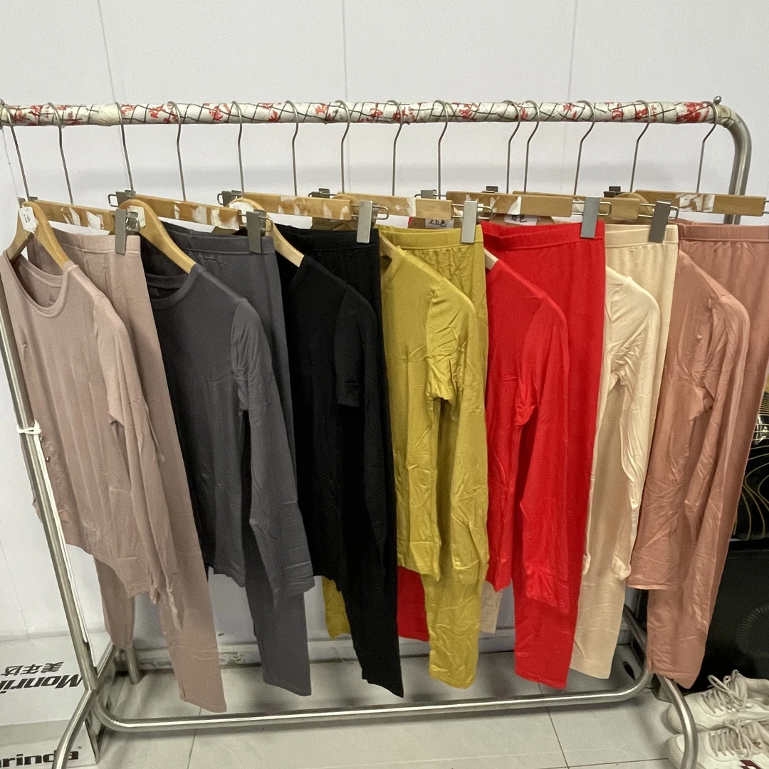 炸！炸！！炸！女款圆领保暖长袖打底衣套装百搭春秋691