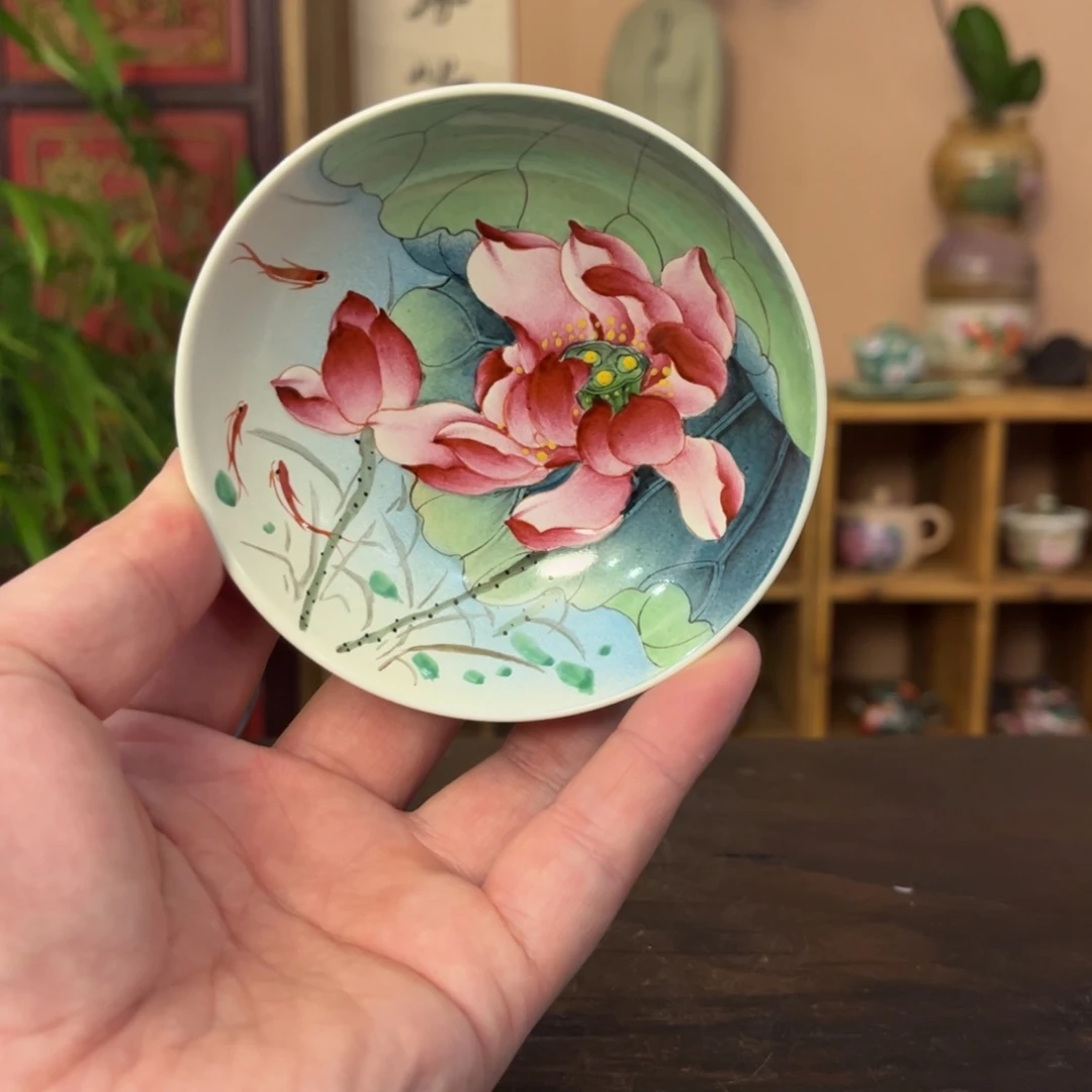 柴烧纯手工手绘陶瓷
