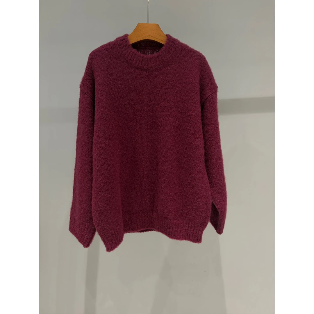 FAY  | 壁炉暖梅子色毛衣（7H7430）