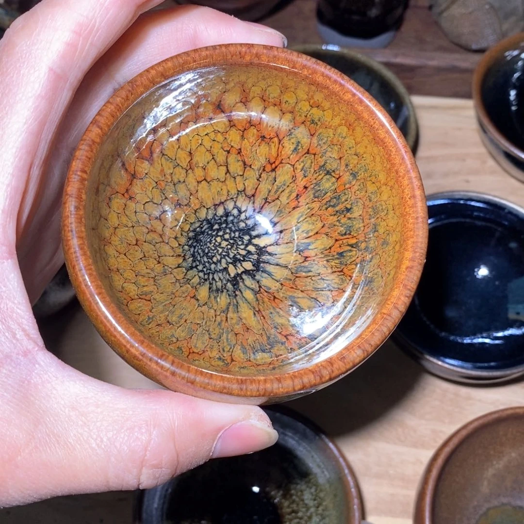 茶盏原矿釉建盏茶杯