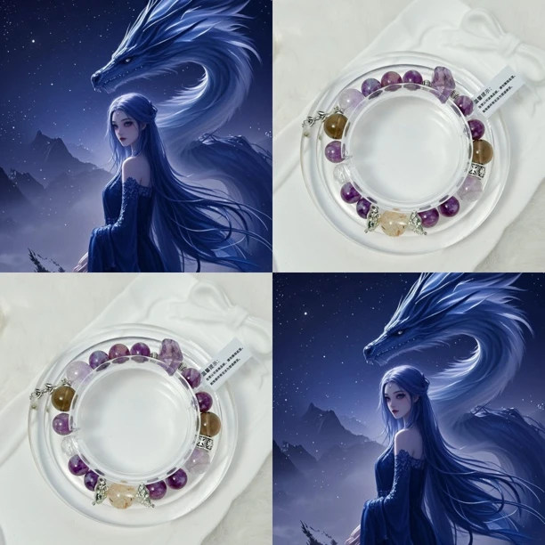 【敖闰】哪吒色系设计师款水晶手串