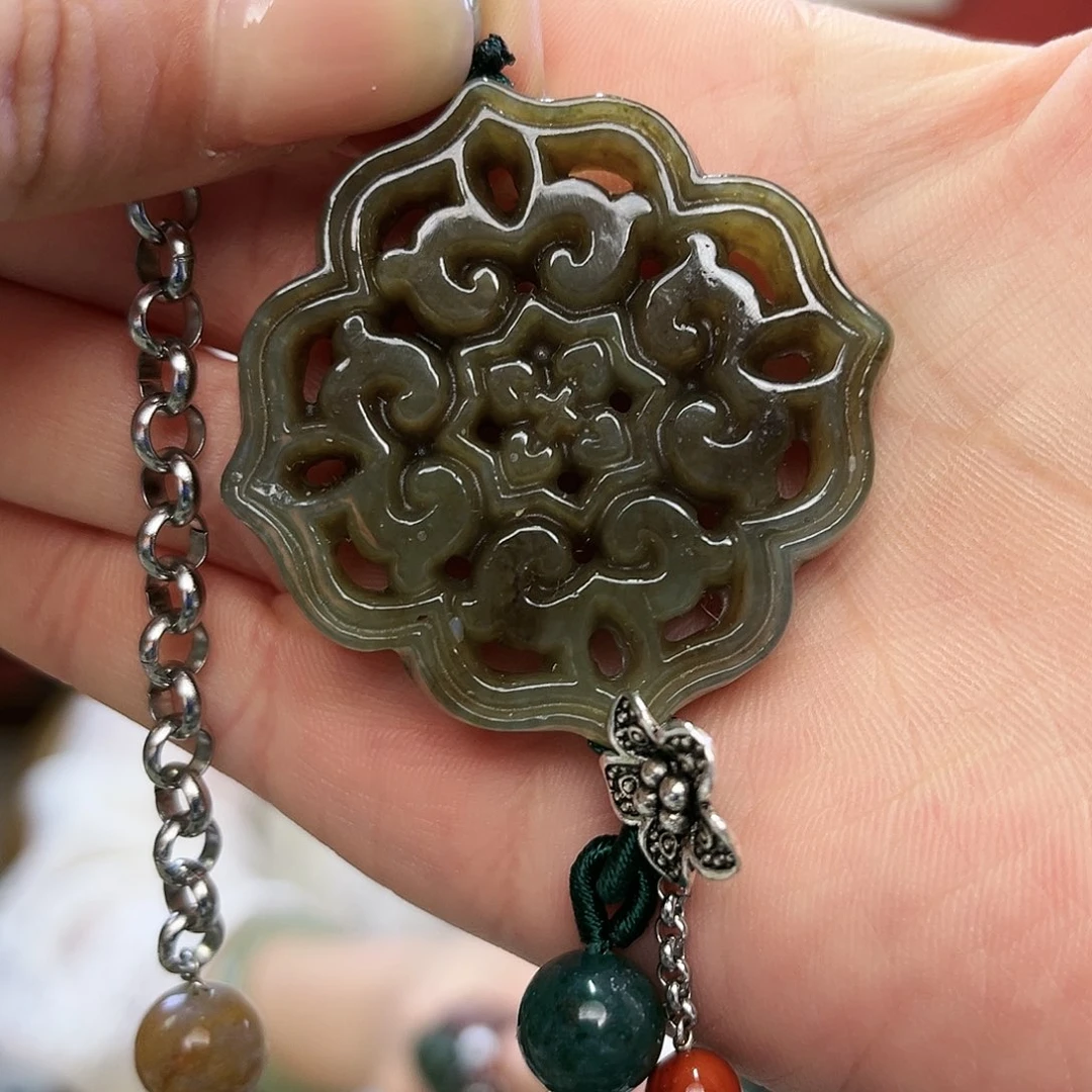 和田玉手链未镶嵌糖厚