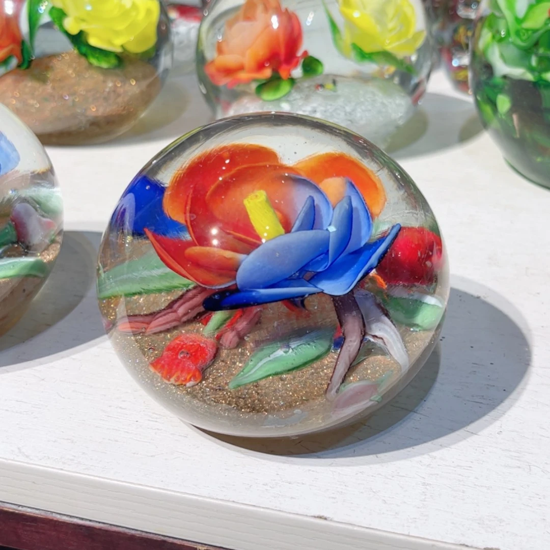 【闪购商品】琉璃手工艺品蕾*纯手工瑕疵炸裂