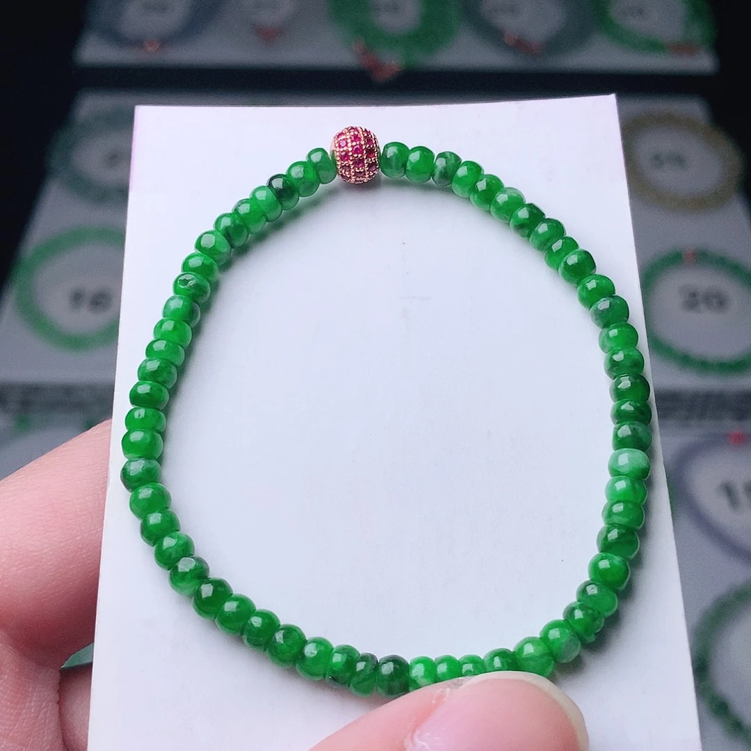 爱***钱翡翠未镶嵌手链翡翠