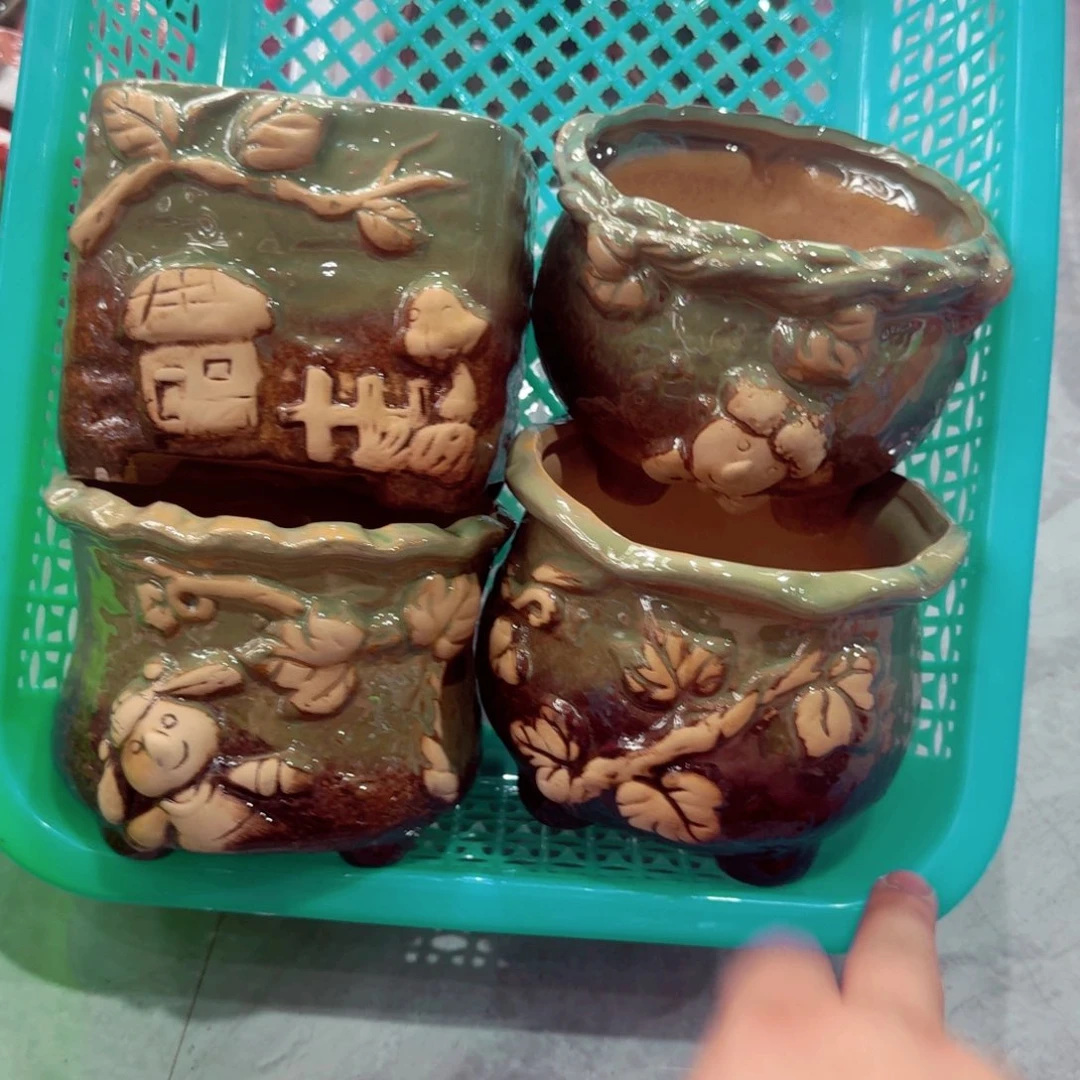 紫砂花盆粗陶粗陶