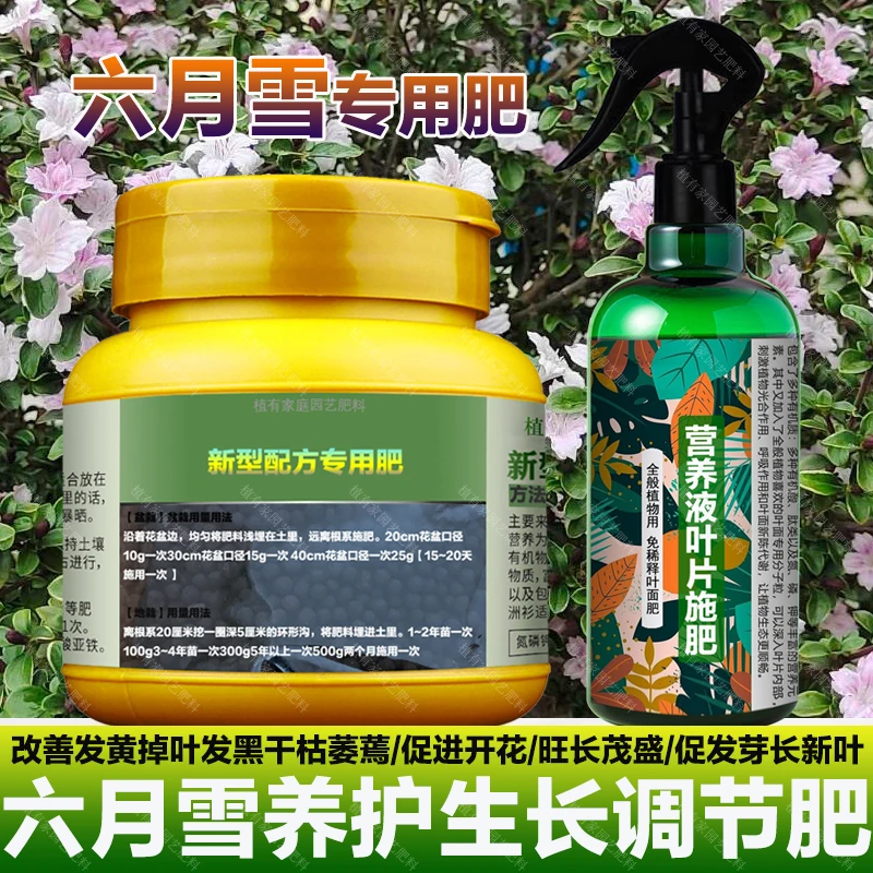六月雪专用肥料盆景盆栽土花肥复合营养液氮磷钾有机肥水溶化肥料