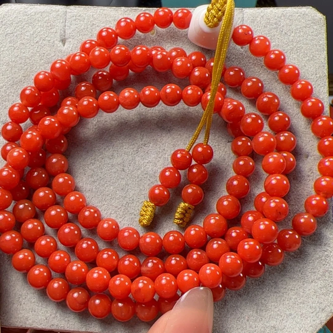 南红玛瑙5➕多圈冷水河未镶嵌