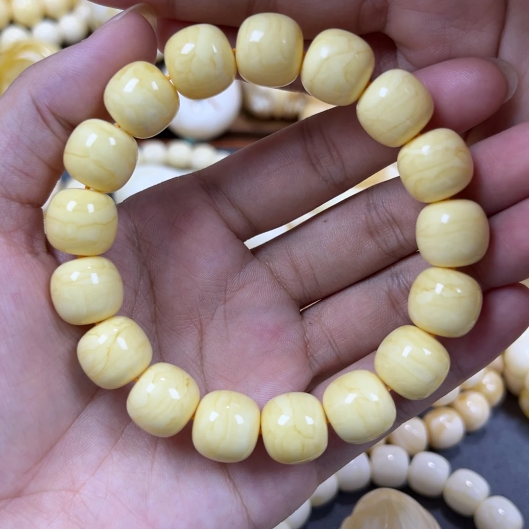 琥珀未镶嵌手串同料老邢手串13mm