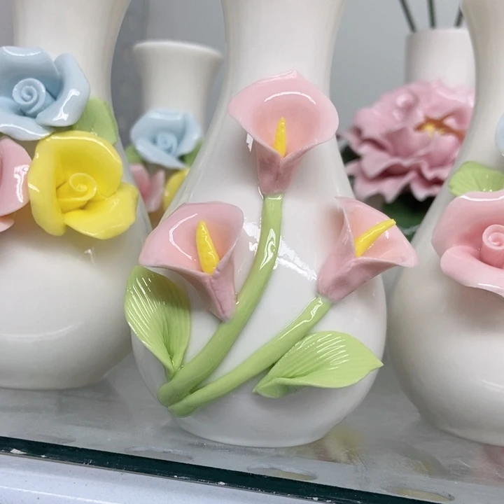 摆件手工制作陶瓷花瓶