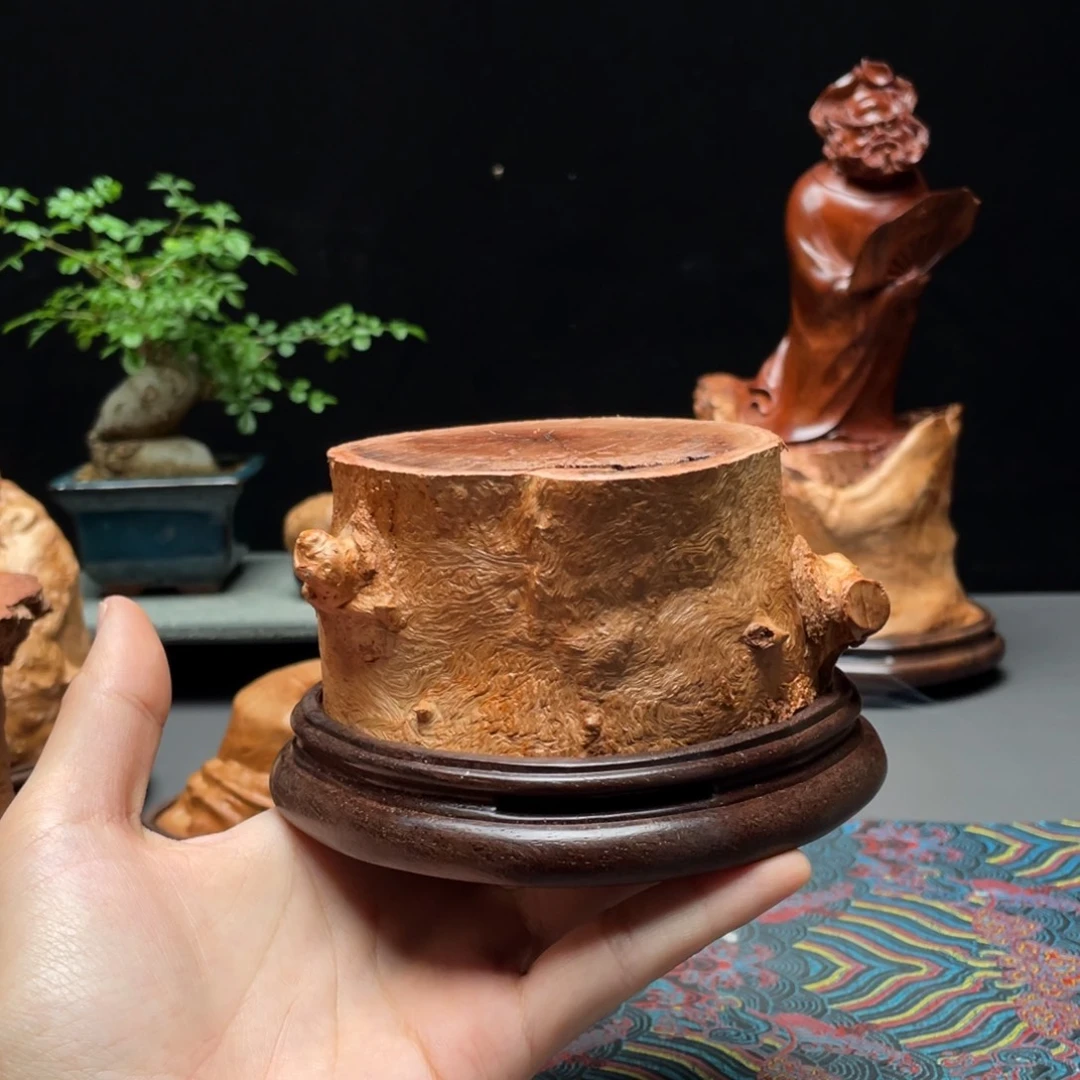 荔枝木晓*石荔枝木香炉底座
