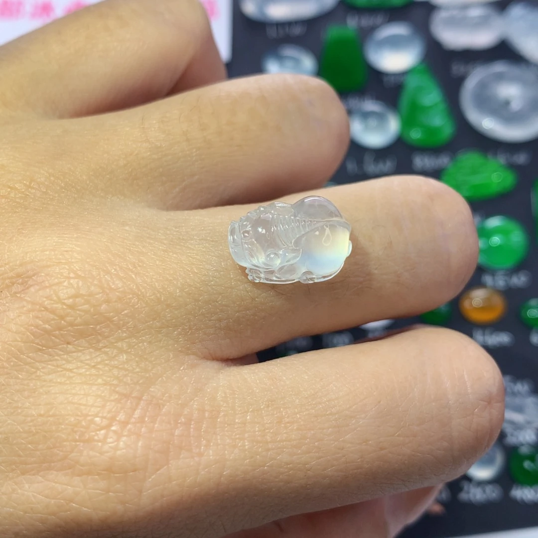 翡翠颈饰未镶嵌纯天然缅甸A货翡翠