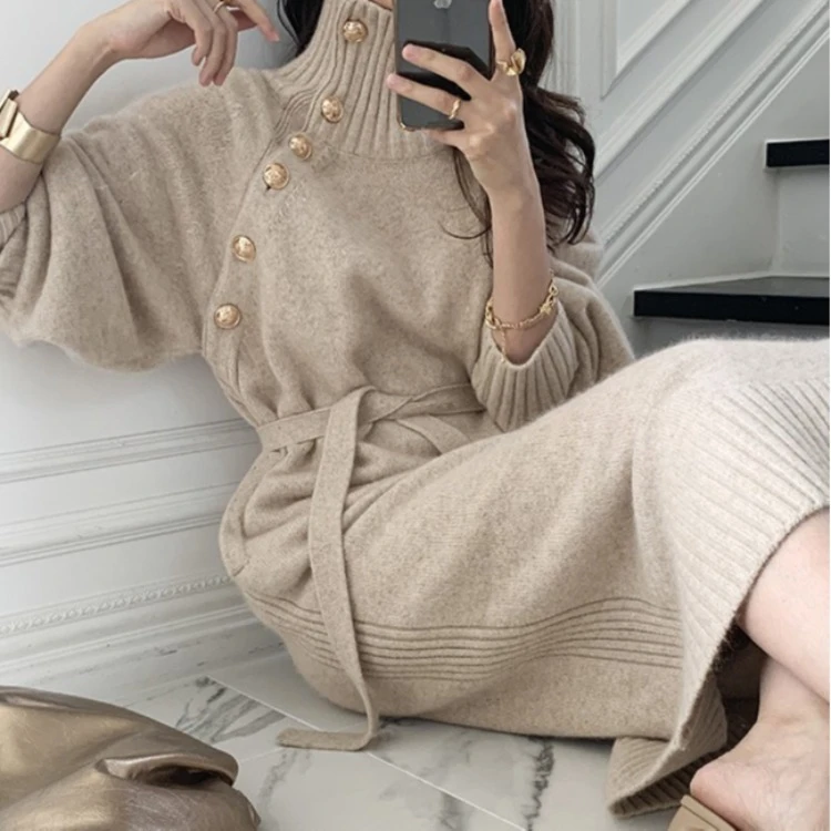 B001-B070秋冬新款毛衣小香风针织连衣裙女装【款式以直播间为准】