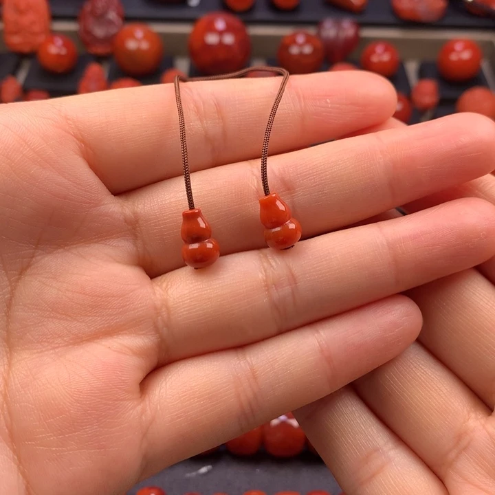 南红玛瑙未镶嵌葫芦弟子珠7MM