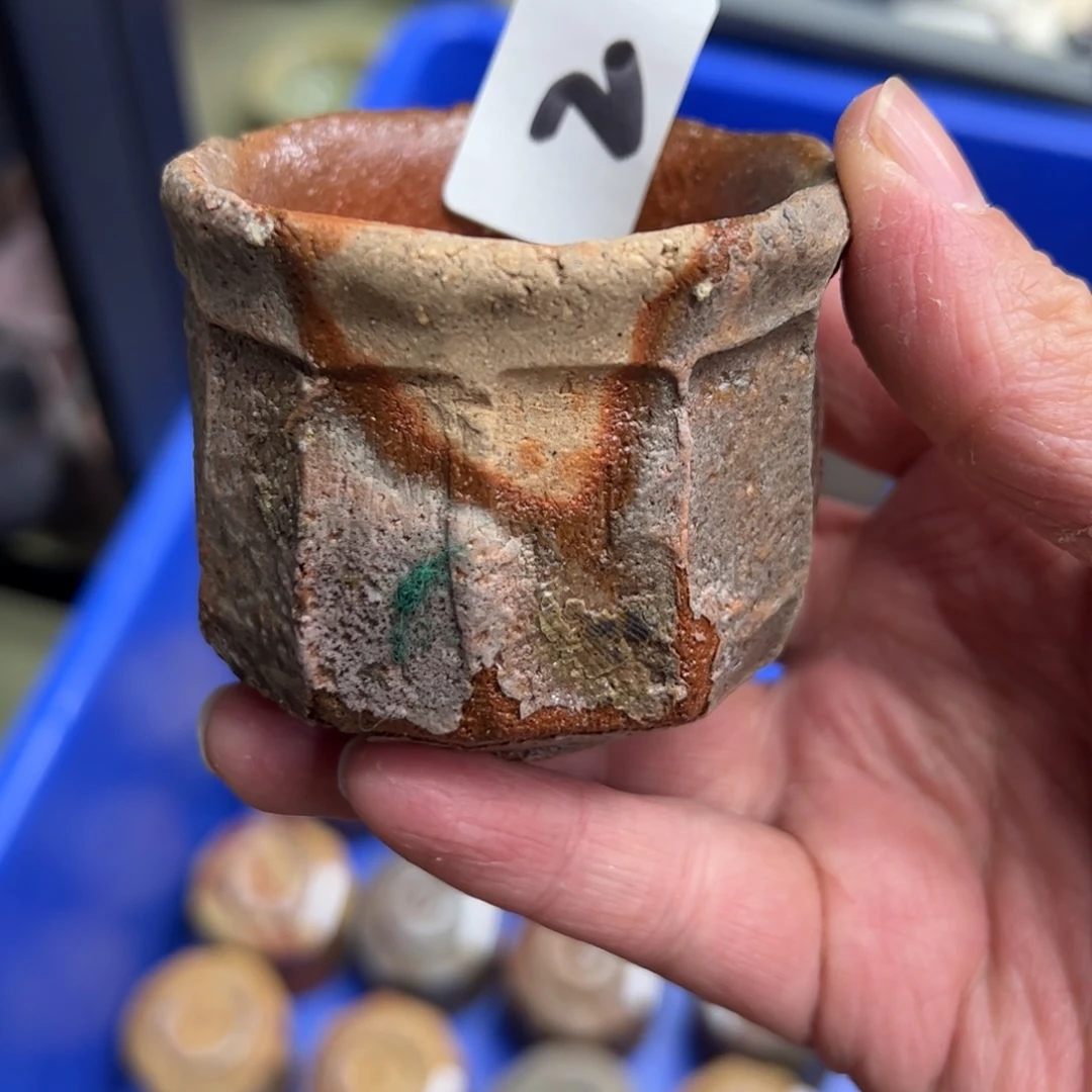 森笃夫备前烧杯子桃