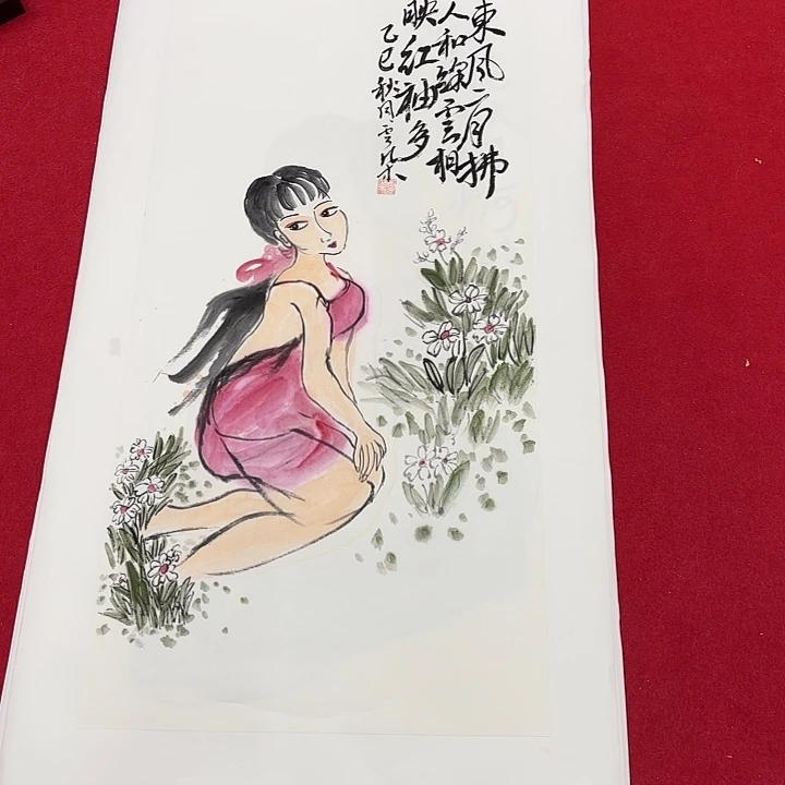 国画花鸟的翅膀和