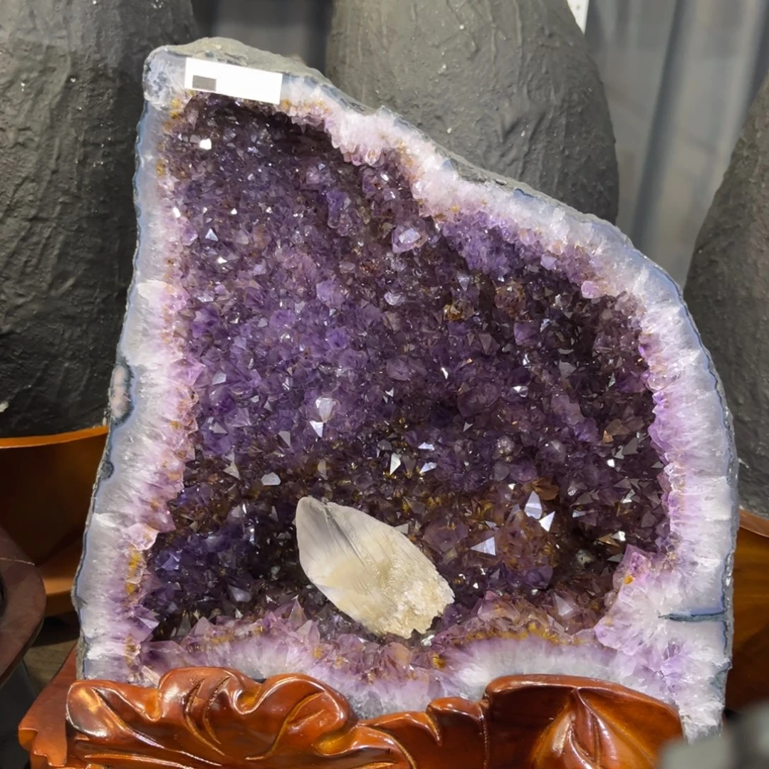 紫晶摆件未镶嵌水晶