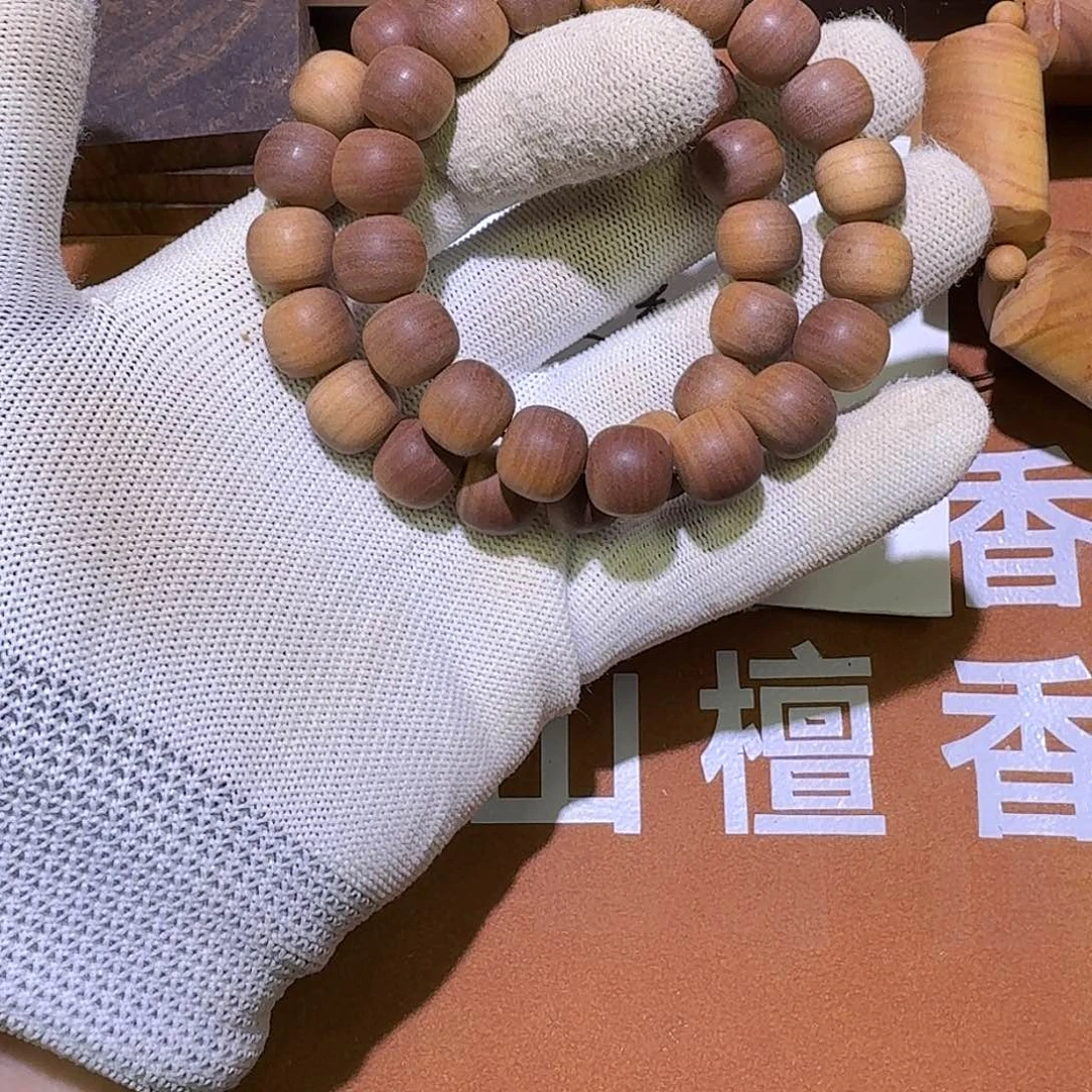 檀香木11×12×18颗黑肉横纹