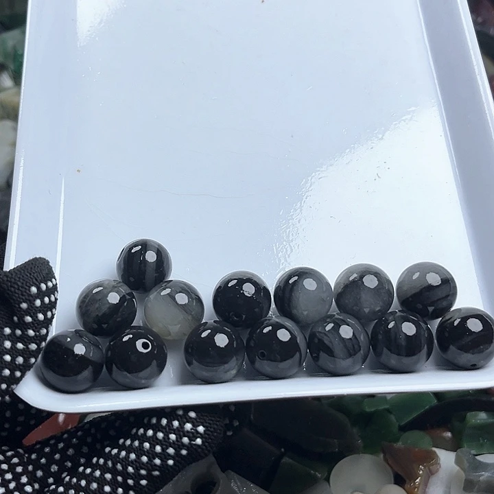 和田玉（糖玉）和田玉边角料9K金镶嵌无*病