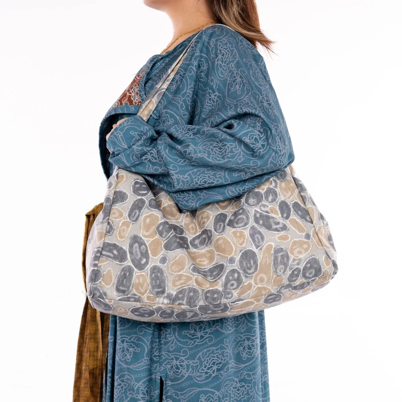 无则艺【凯莉包】原创潮流小众简约通勤凯莉大包旅行单肩包苔藓绿