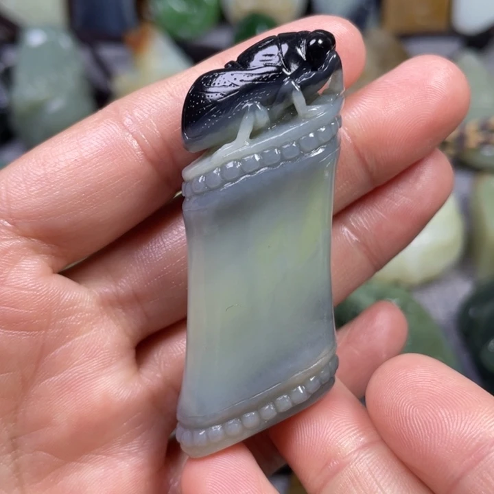 和田玉未镶嵌挂件