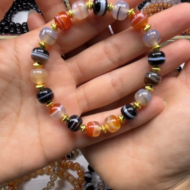 玛瑙/玉髓未镶嵌手链