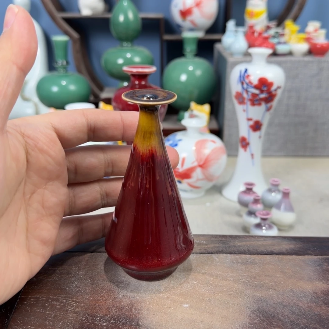 陶瓷手工小花器摆件