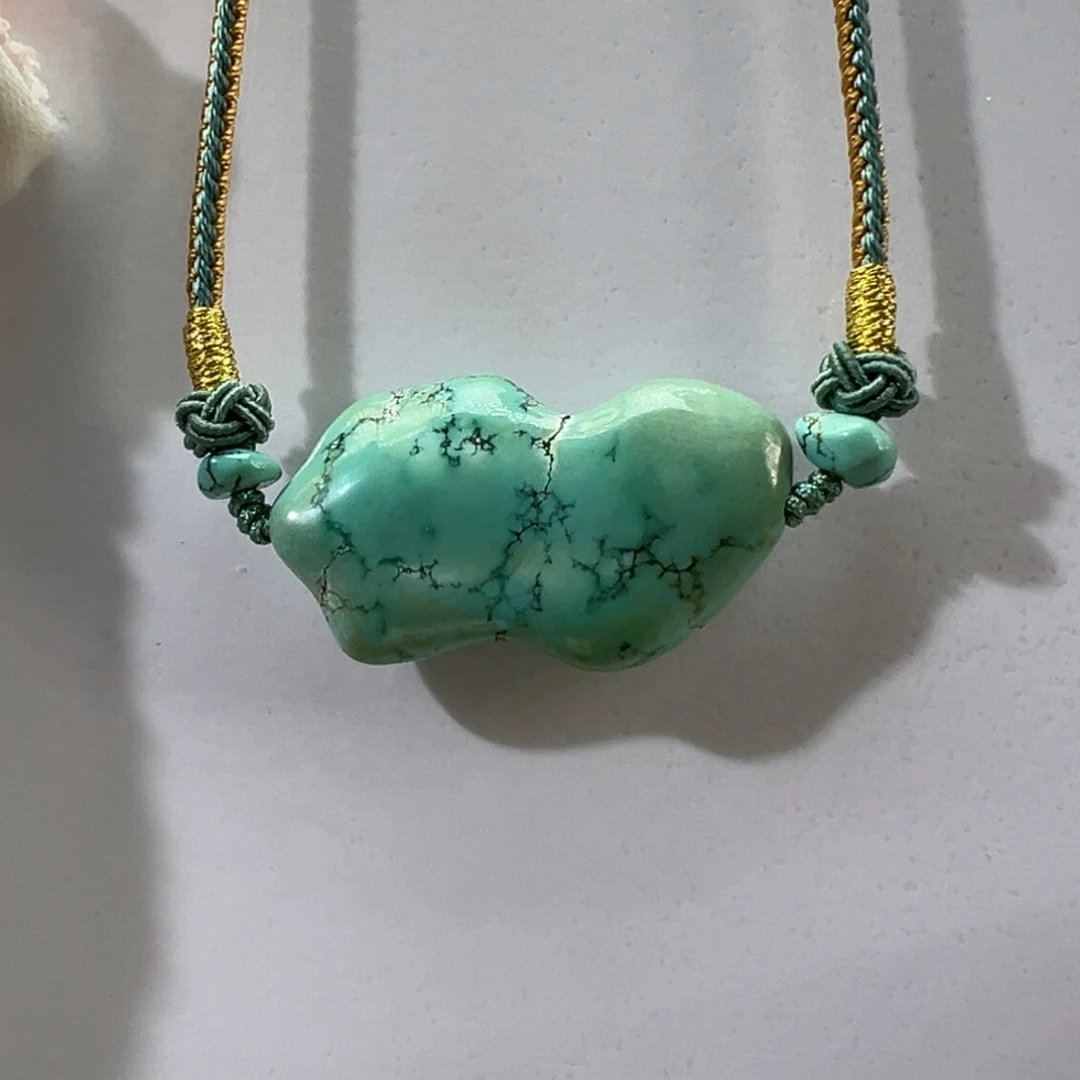 绿松石未镶嵌挂件