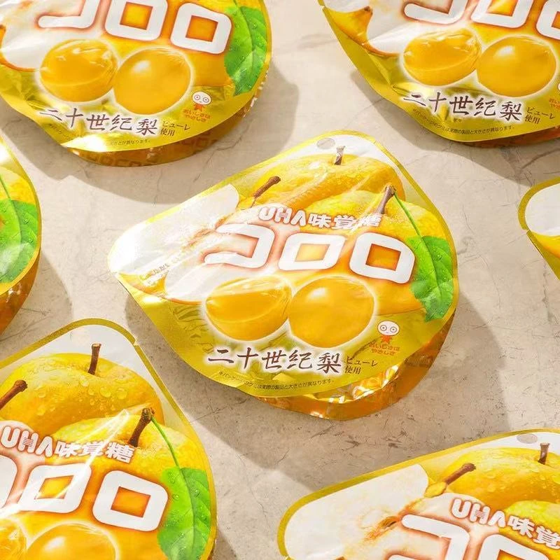 会员臻选悠哈味觉糖二十世纪梨味软糖秋梨水果糖喜糖酸甜创意零食